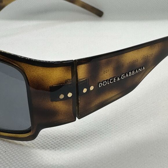 Dolce & Gabbana DG 6020 502/71 Sunglasses 61-15-125 Tortoise Shell Wrap Italy - Picture 8 of 11
